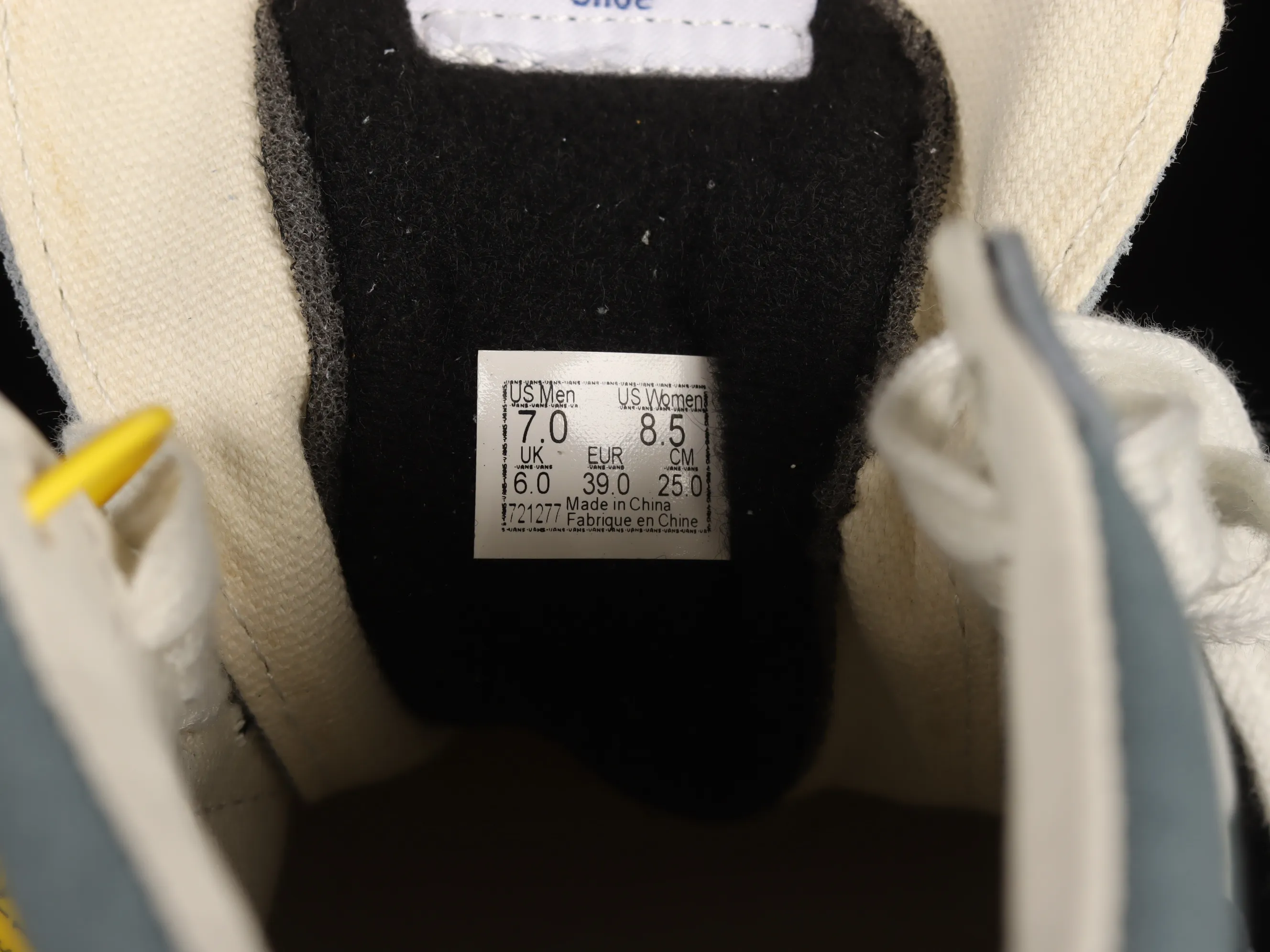 All categories Vans Vans series Vans Hi Vans high-top Vans OG SK8-Hi Lx fairy haze blue color Japanese retro trend high-top canvas skateboard shoes VN0A4BVB20R